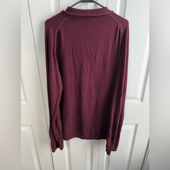 Eddie Bauer red wool blend pullover men’s size TXL - Picture 6 of 6